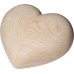 High Quality Limewood Cremation Ashes Urn - ETERNAL HEART (Medium) - Approximate Capacity 2.0 Litres